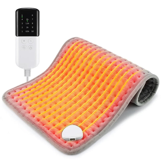 Electric Heating Pad 30*60Cm Multifunctional Heating Blanket Cushion 9&10 Levels Temperature Body Back Warmer for Home Office
