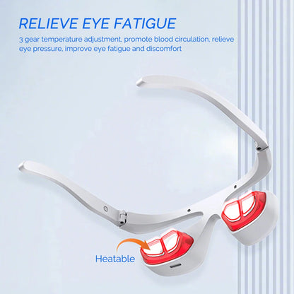 Smart Eye Massager 3D Red Light Eye Fatigue Dark Circles Relaxing Under-Eye Glasses Massage Beauty Machine